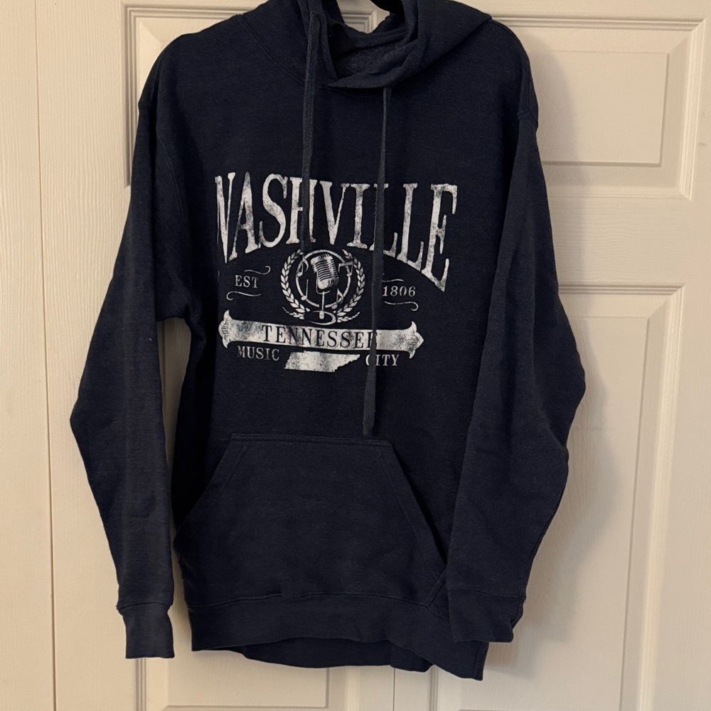 Nashville Music City Navy Hoodie